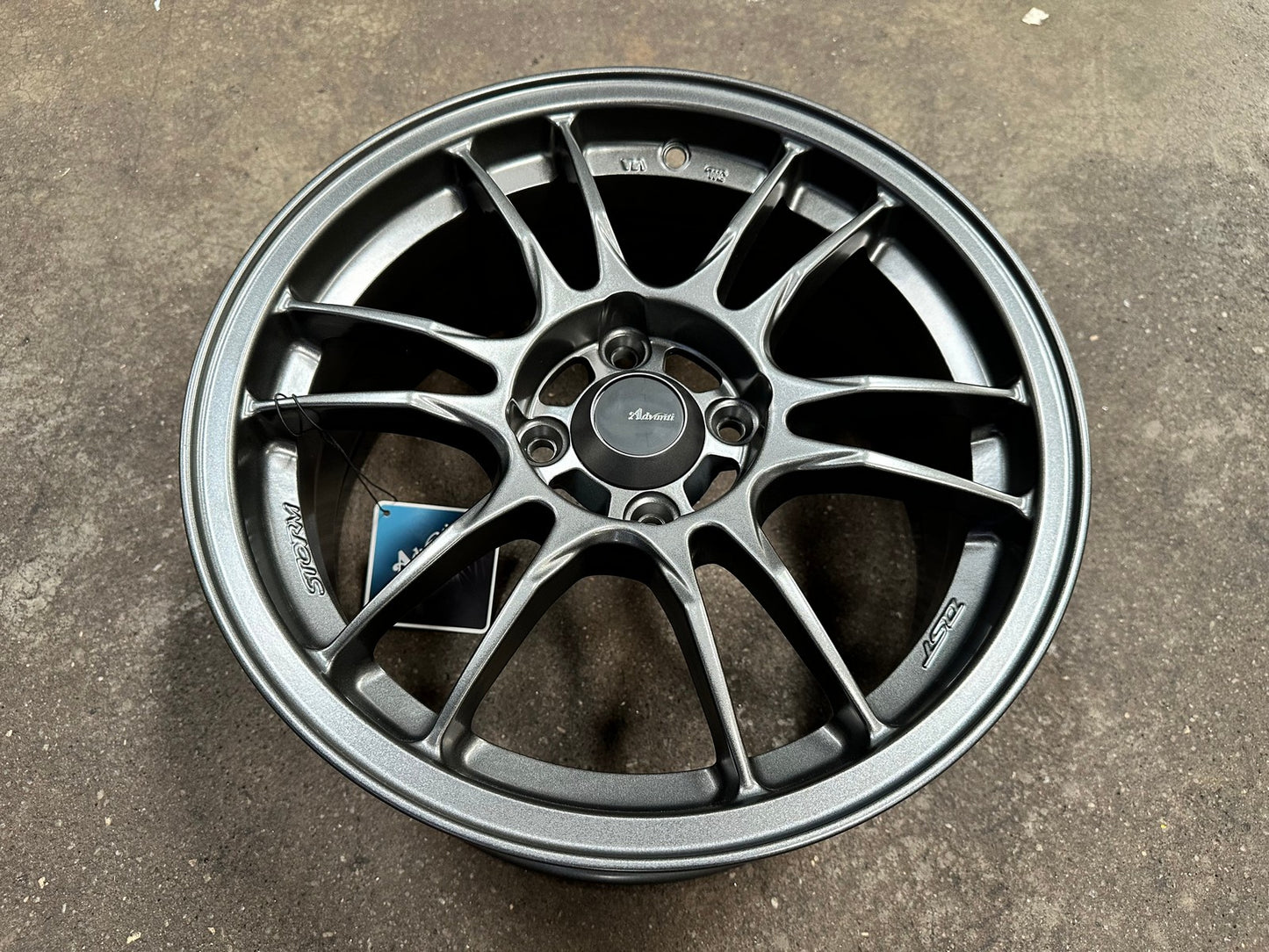 New 15X7 ET35 Advanti Storm S2 Rim (4 wheel) Matt Gunmetal 4X100
