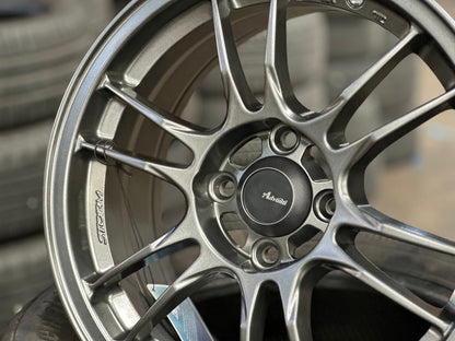 New 15X7 ET35 Advanti Storm S2 Rim (4 wheel) Matt Gunmetal 4X100