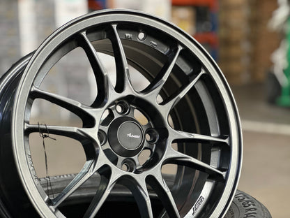 New 15X7 ET35 Advanti Storm S2 Rim (4 wheel) Matt Gunmetal 4X100