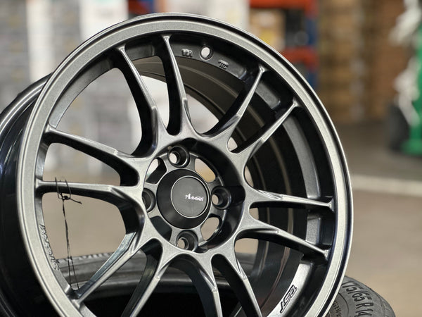New 15X7 ET35 Advanti Storm S2 Rim (4 wheel) Matt Gunmetal 4X100