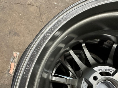 New 15X7 ET35 Advanti Storm S2 Rim (4 wheel) Matt Gunmetal 4X100
