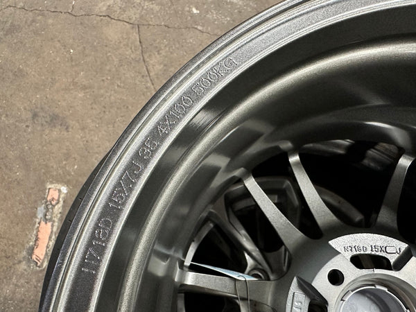 New 15X7 ET35 Advanti Storm S2 Rim (4 wheel) Matt Gunmetal 4X100