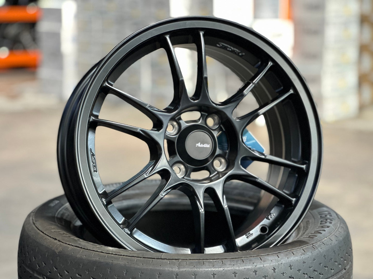 New 15X7 ET35 Advanti Storm S2 Rim (4 wheel) Matt Black 4X100