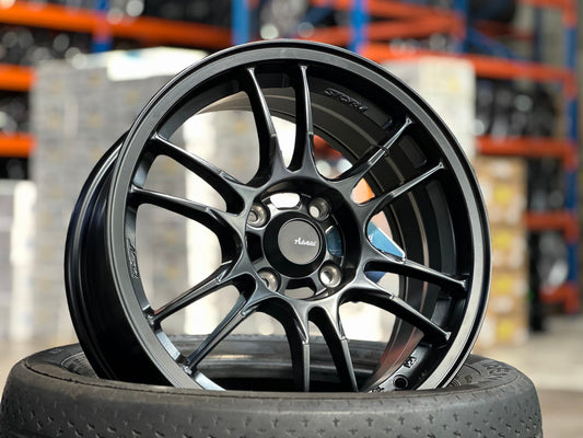New 15X7 ET35 Advanti Storm S2 Rim (4 wheel) Matt Black 4X100