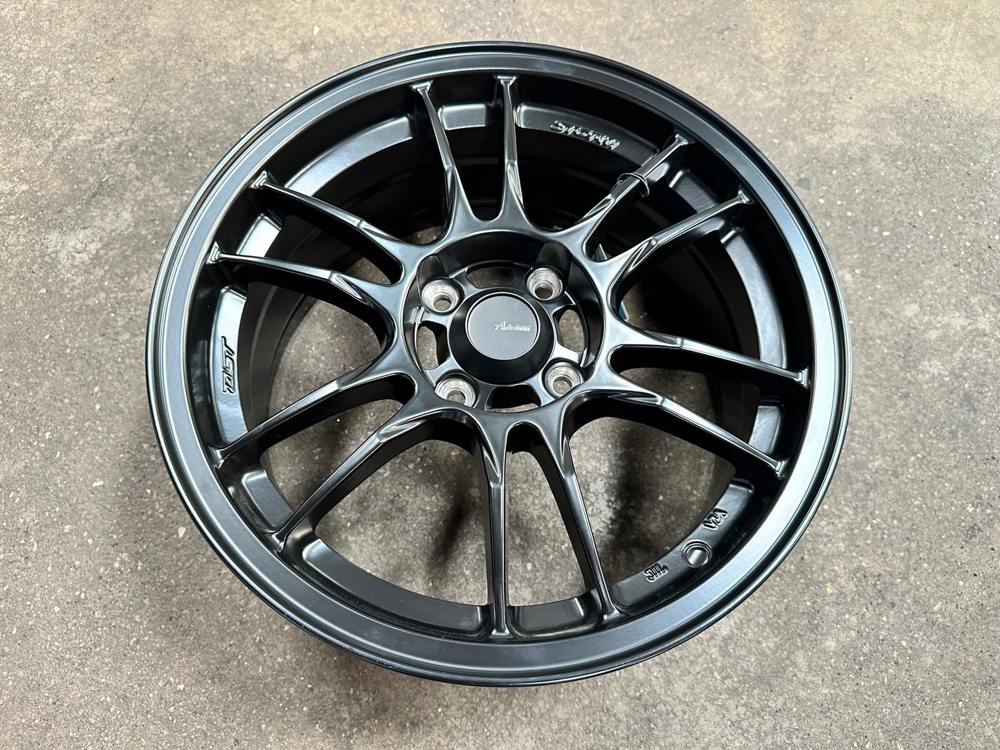 New 15X7 ET35 Advanti Storm S2 Rim (4 wheel) Matt Black 4X100