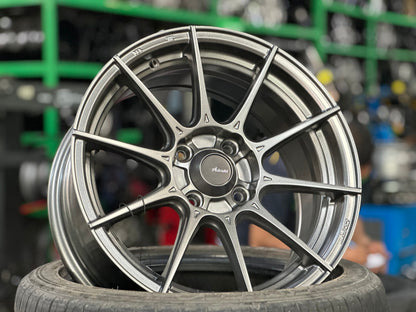 New 15X7 ET35 Advanti Storm S1 Rim (4 wheel) Matt Gunmetal 4X100