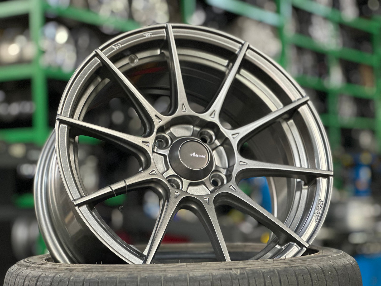 New 15X7 ET35 Advanti Storm S1 Rim (4 wheel) Matt Gunmetal 4X100