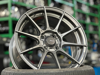 New 15X7 ET35 Advanti Storm S1 Rim (4 wheel) Matt Gunmetal 4X100