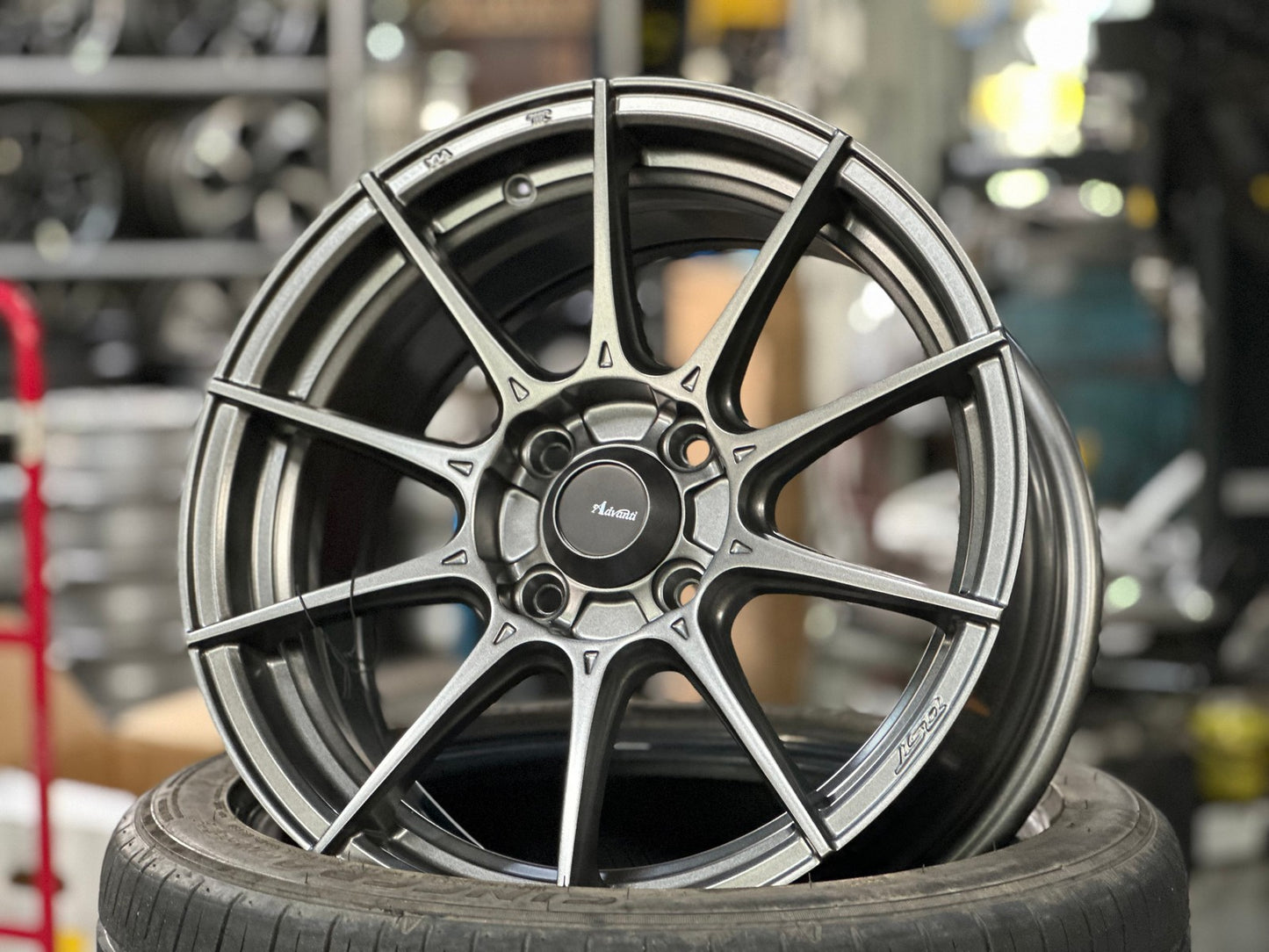 New 15X7 ET35 Advanti Storm S1 Rim (4 wheel) Matt Gunmetal 4X100