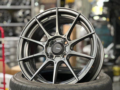 New 15X7 ET35 Advanti Storm S1 Rim (4 wheel) Matt Gunmetal 4X100