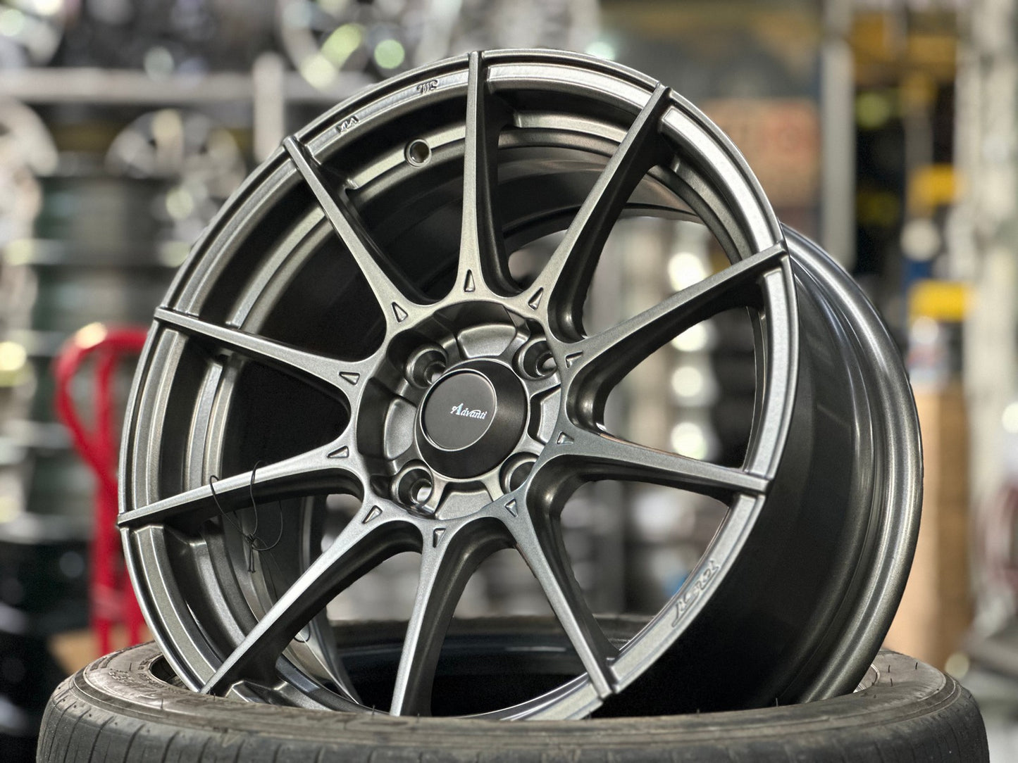 New 15X7 ET35 Advanti Storm S1 Rim (4 wheel) Matt Gunmetal 4X100