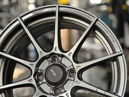 New 15X7 ET35 Advanti Storm S1 Rim (4 wheel) Matt Gunmetal 4X100