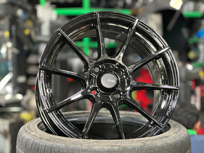 New 15X7 ET35 Advanti Storm S1 Rim (4 wheel) Gloss Black 4X100