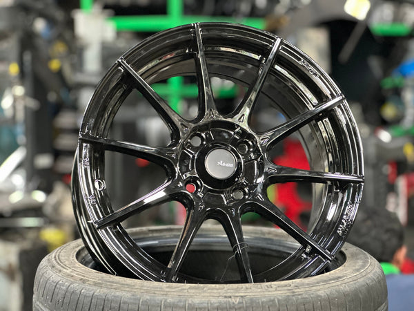New 15X7 ET35 Advanti Storm S1 Rim (4 wheel) Gloss Black 4X100