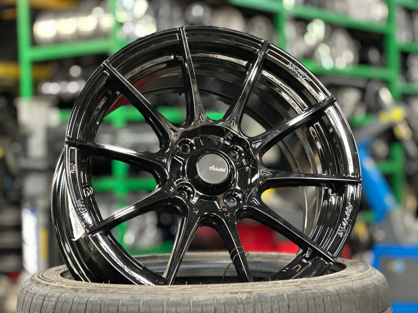 New 15X7 ET35 Advanti Storm S1 Rim (4 wheel) Gloss Black 4X100
