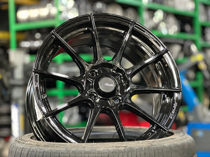 New 15X7 ET35 Advanti Storm S1 Rim (4 wheel) Gloss Black 4X100
