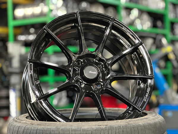 New 15X7 ET35 Advanti Storm S1 Rim (4 wheel) Gloss Black 4X100