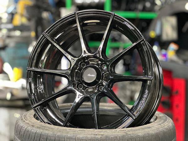 New 15X7 ET35 Advanti Storm S1 Rim (4 wheel) Gloss Black 4X100