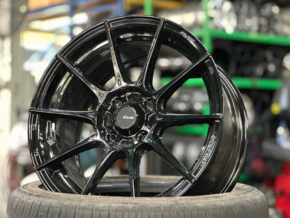 New 15X7 ET35 Advanti Storm S1 Rim (4 wheel) Gloss Black 4X100