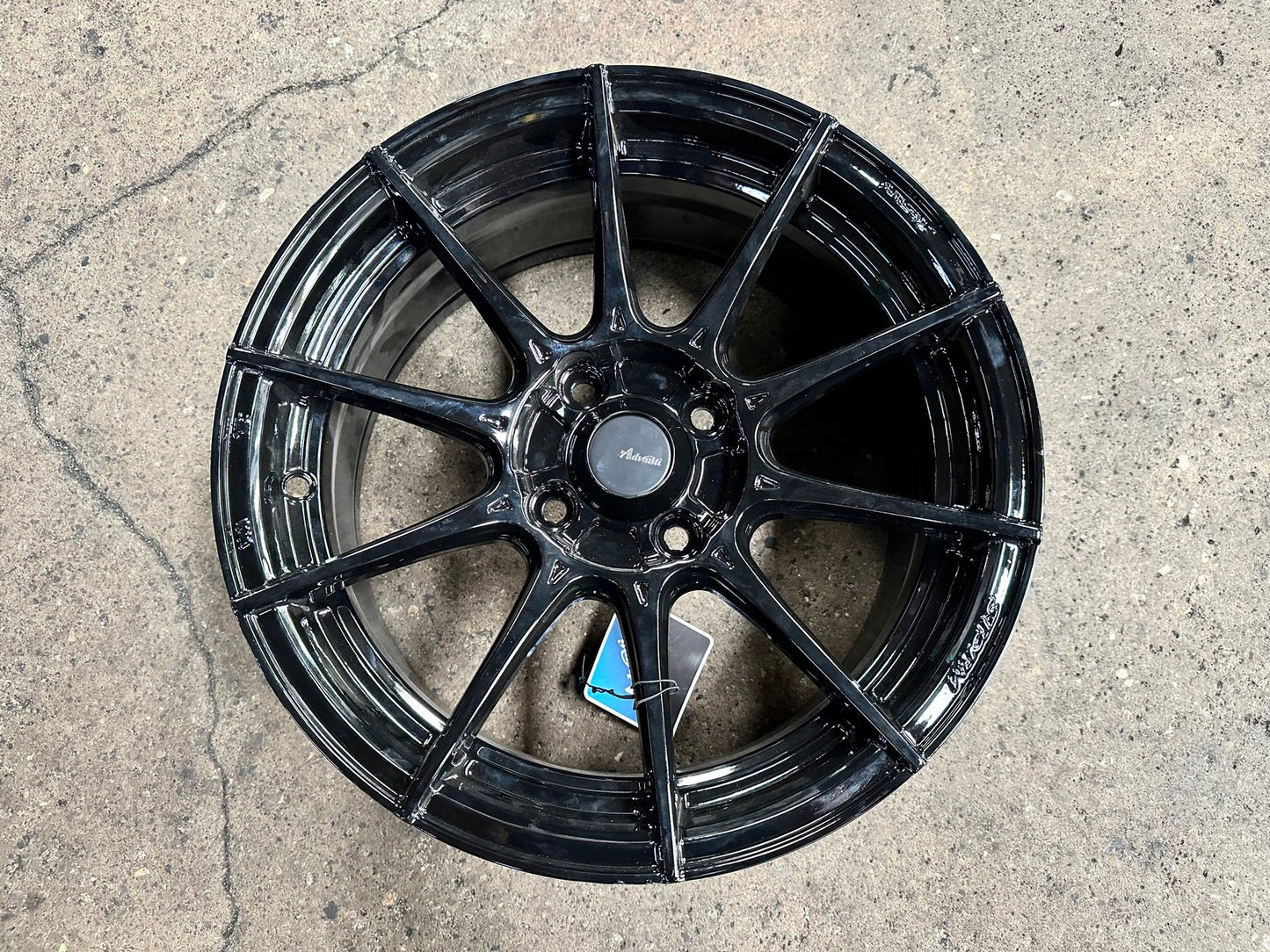 New 15X7 ET35 Advanti Storm S1 Rim (4 wheel) Gloss Black 4X100