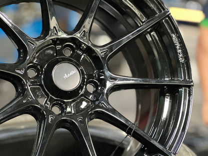 New 15X7 ET35 Advanti Storm S1 Rim (4 wheel) Gloss Black 4X100