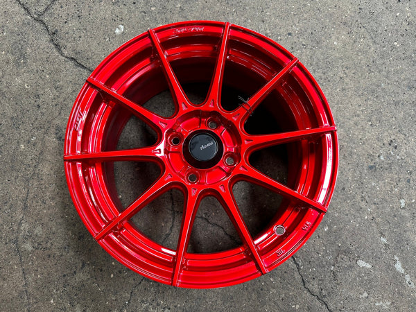 New 15X7 ET35 Advanti Storm S1 Rim (4 wheel) Gloss Red 4X100