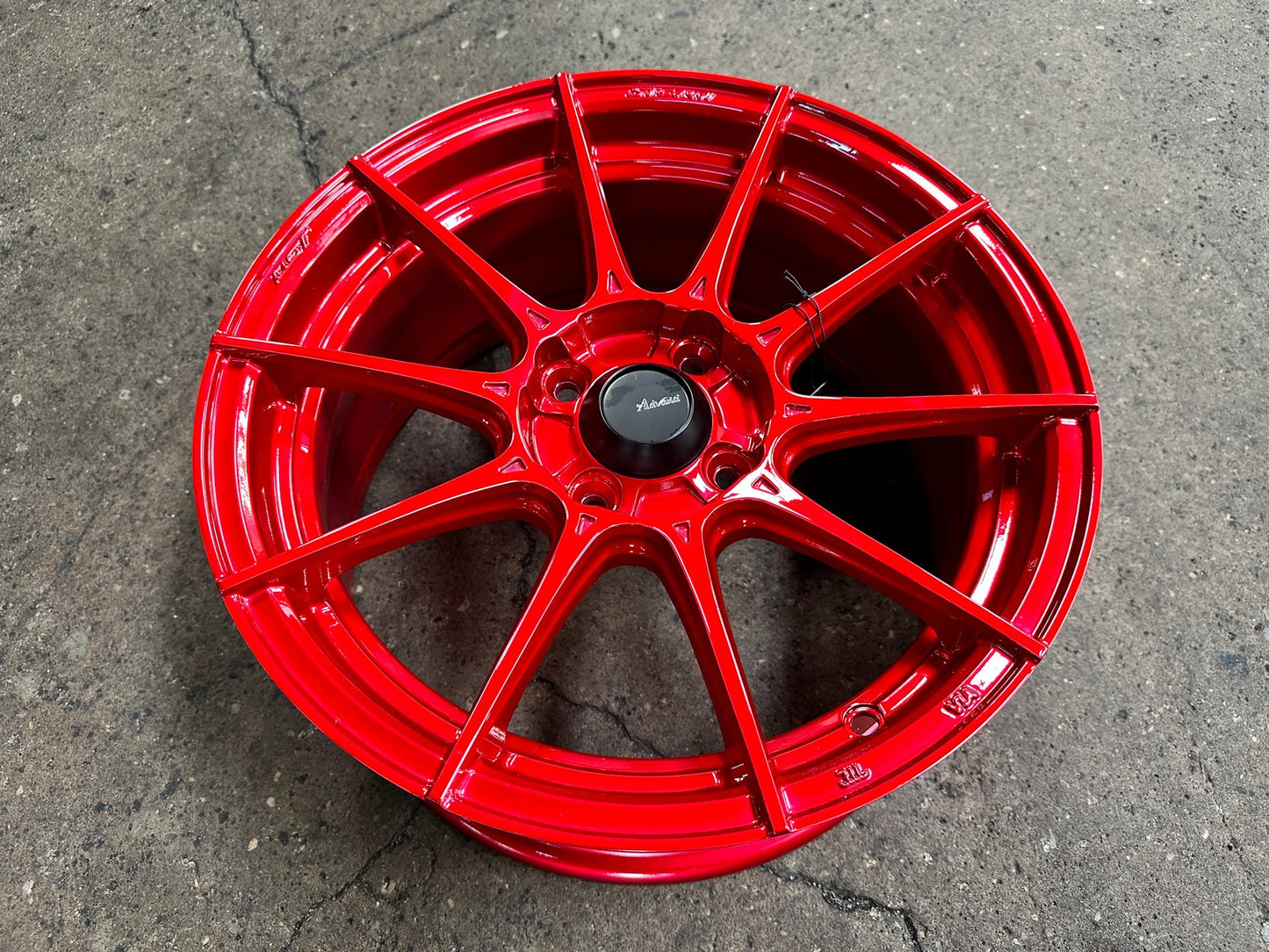 New 15X7 ET35 Advanti Storm S1 Rim (4 wheel) Gloss Red 4X100