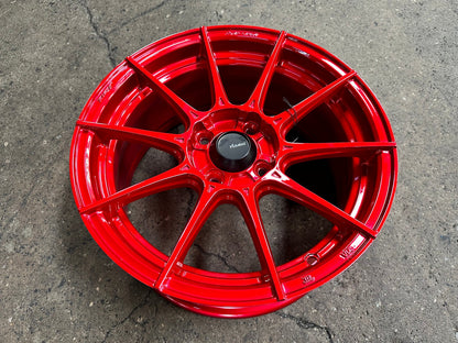 New 15X7 ET35 Advanti Storm S1 Rim (4 wheel) Gloss Red 4X100