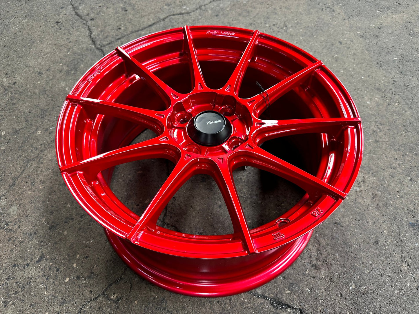 New 15X7 ET35 Advanti Storm S1 Rim (4 wheel) Gloss Red 4X100