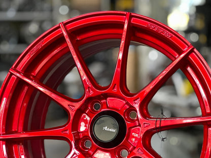 New 15X7 ET35 Advanti Storm S1 Rim (4 wheel) Gloss Red 4X100