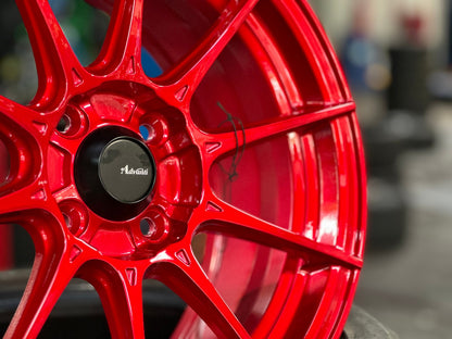 New 15X7 ET35 Advanti Storm S1 Rim (4 wheel) Gloss Red 4X100