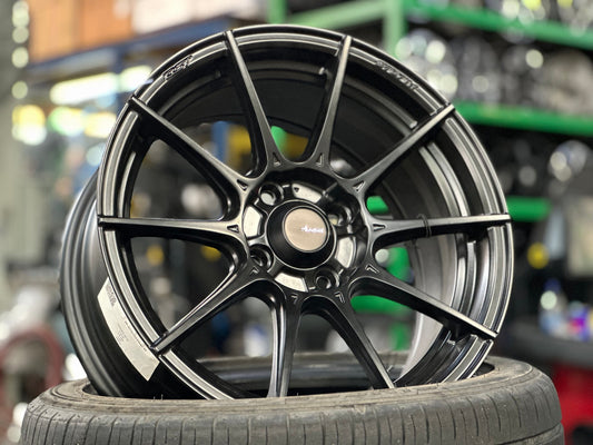 New 15X7 ET35 Advanti Storm S1 Rim (4 wheel) Matt Black 4X100