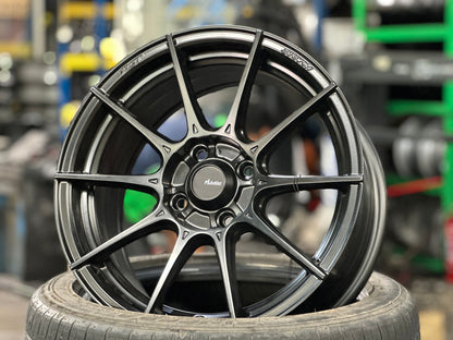 New 15X7 ET35 Advanti Storm S1 Rim (4 wheel) Matt Black 4X100