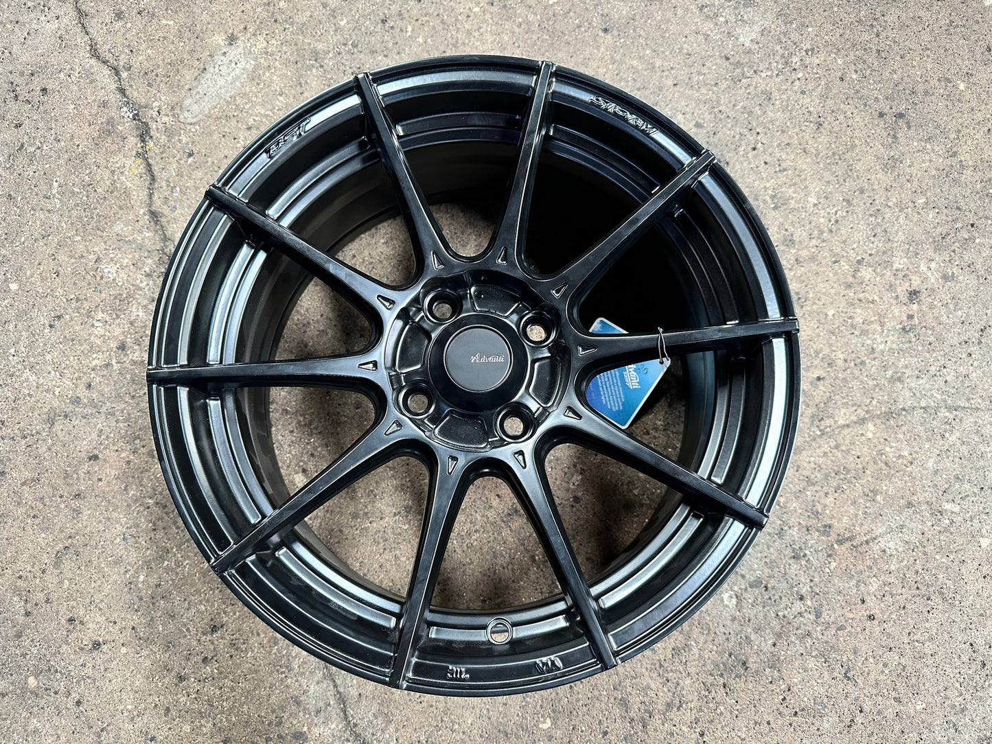 New 15X7 ET35 Advanti Storm S1 Rim (4 wheel) Matt Black 4X100