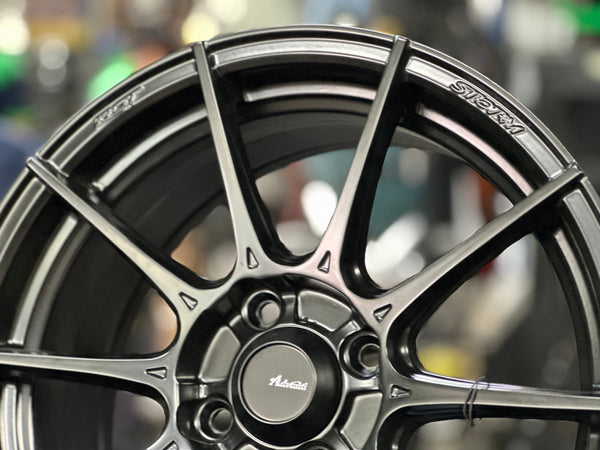 New 15X7 ET35 Advanti Storm S1 Rim (4 wheel) Matt Black 4X100
