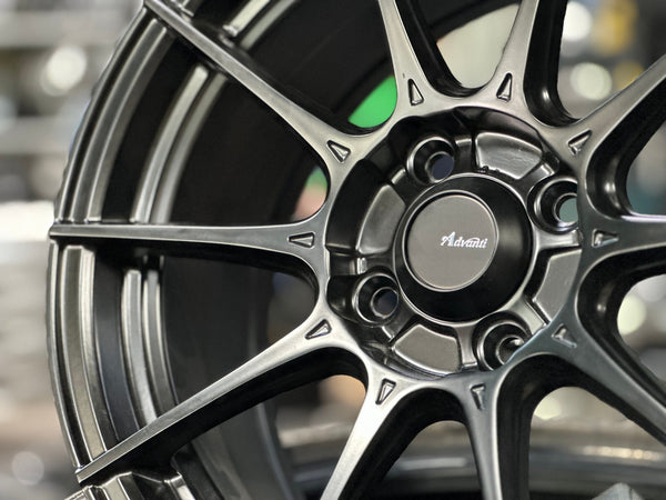 New 15X7 ET35 Advanti Storm S1 Rim (4 wheel) Matt Black 4X100