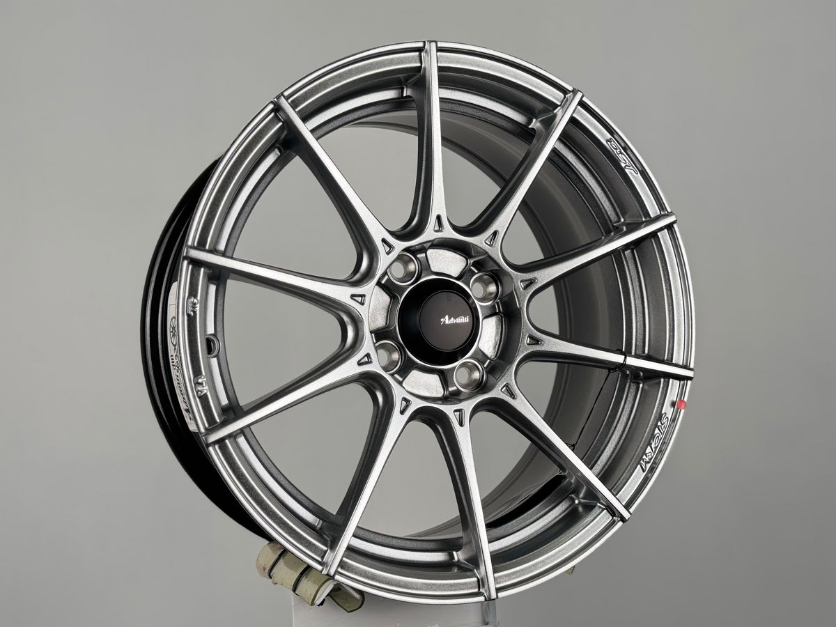New 15X7 ET35 Advanti Storm S1 Rim (4 wheel) Gloss Silver 4X100