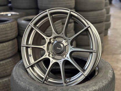 New 15X7 ET35 Advanti Storm S1 Rim (4 wheel) Matt Gunmetal 4X114.3