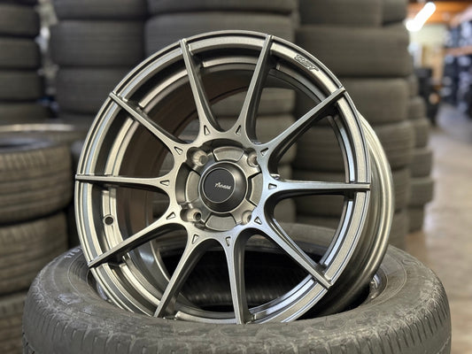 New 15X7 ET35 Advanti Storm S1 Rim (4 wheel) Matt Gunmetal 4X114.3