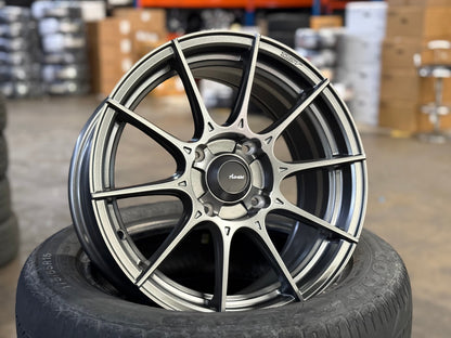 New 15X7 ET35 Advanti Storm S1 Rim (4 wheel) Matt Gunmetal 4X114.3