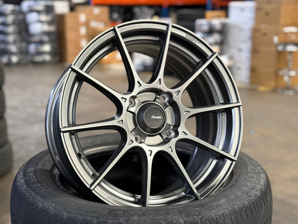 New 15X7 ET35 Advanti Storm S1 Rim (4 wheel) Matt Gunmetal 4X114.3