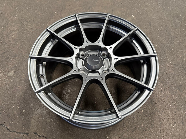 New 15X7 ET35 Advanti Storm S1 Rim (4 wheel) Matt Gunmetal 4X114.3