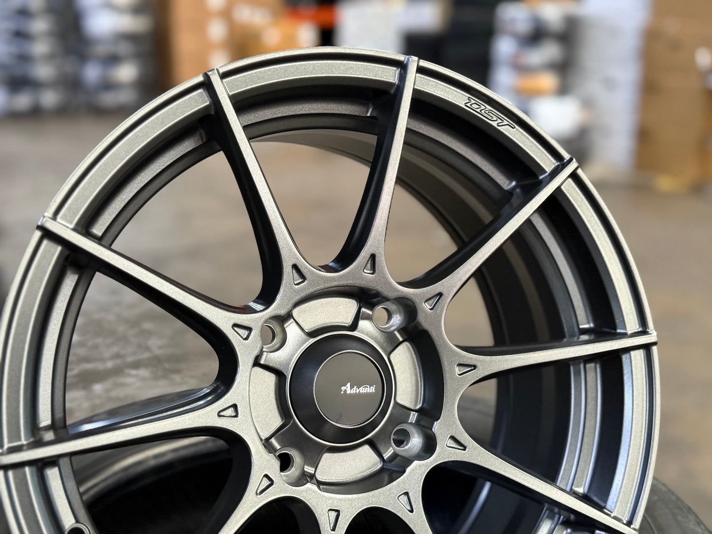 New 15X7 ET35 Advanti Storm S1 Rim (4 wheel) Matt Gunmetal 4X114.3