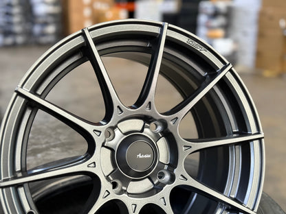 New 15X7 ET35 Advanti Storm S1 Rim (4 wheel) Matt Gunmetal 4X114.3