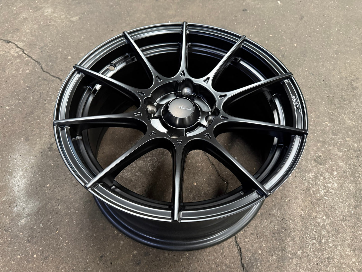 New 15X7 ET35 Advanti Storm S1 Rim (4 wheel) Matt Black 4X114.3