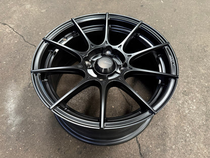 New 15X7 ET35 Advanti Storm S1 Rim (4 wheel) Matt Black 4X114.3