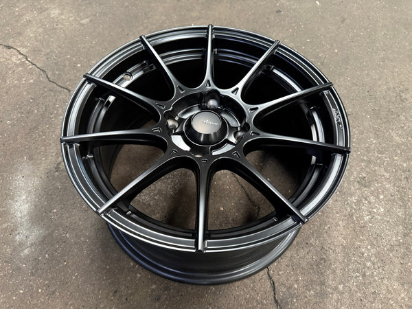 New 15X7 ET35 Advanti Storm S1 Rim (4 wheel) Matt Black 4X114.3