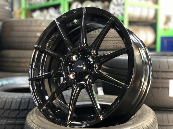 New 16X7 ET38 Advanti Storm S1 Rim (4 wheel) Gloss Black 4X100