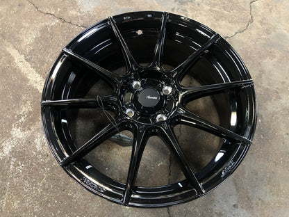 New 16X7 ET38 Advanti Storm S1 Rim (4 wheel) Gloss Black 4X100