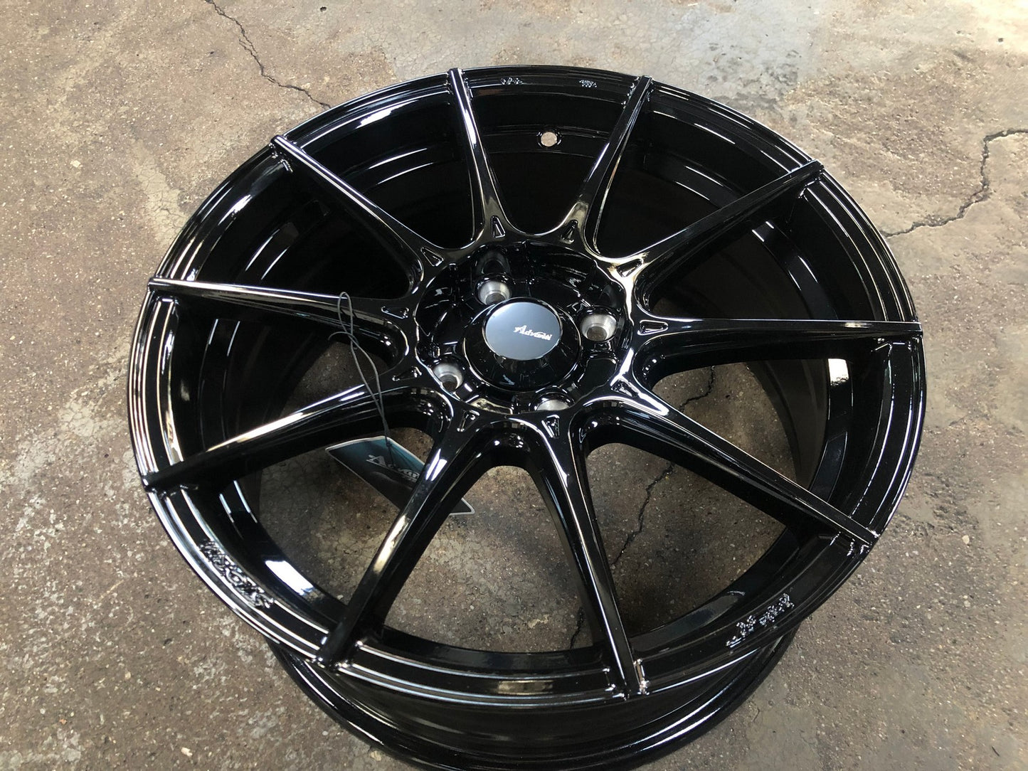 New 16X7 ET38 Advanti Storm S1 Rim (4 wheel) Gloss Black 4X100